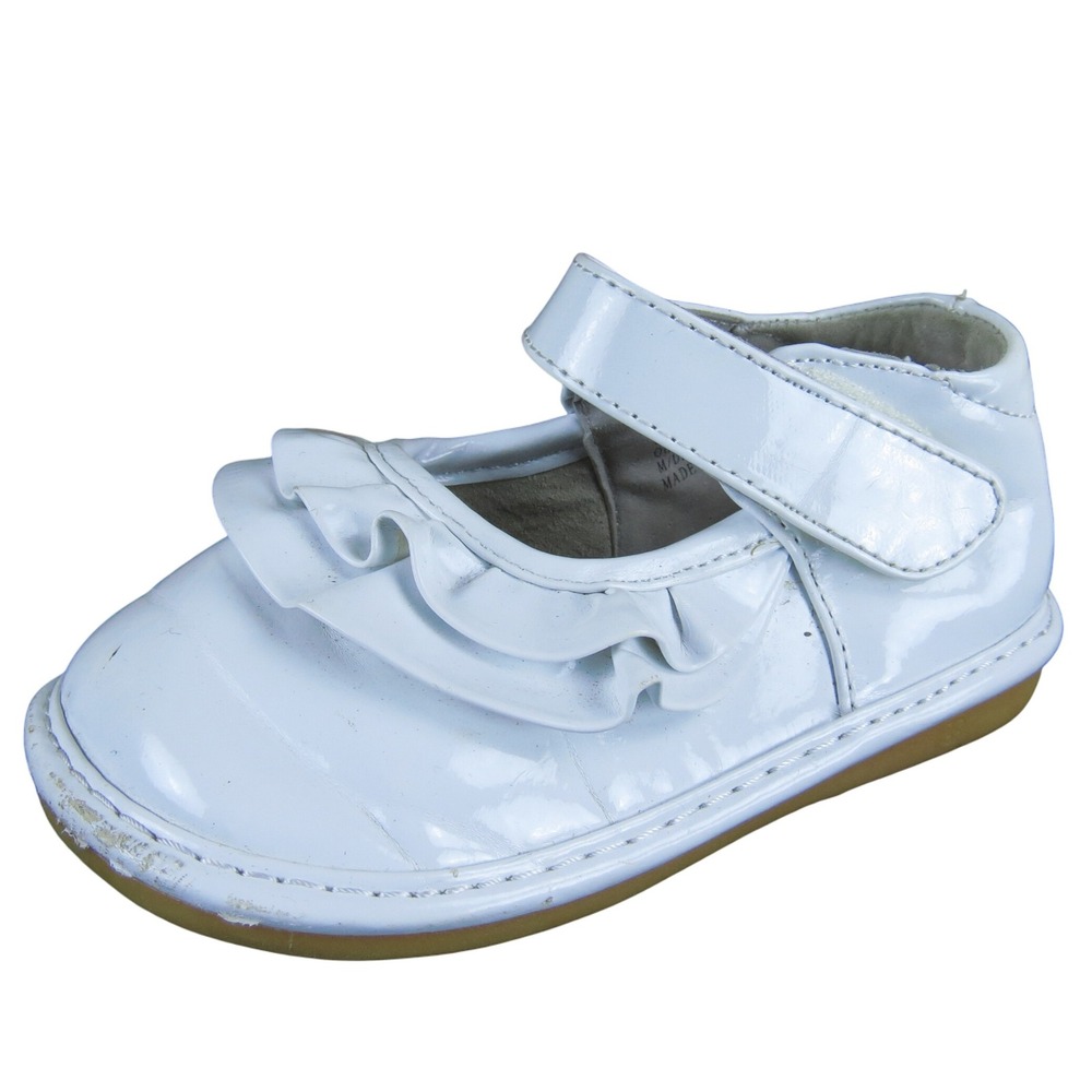 Laniecakes Toddler Girl 7 White Synthetic Mary Jane Dress Shoes